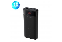 Pin sạc dự phòng Romoss Ares 20 20.000mAh LED 3 cổng input Micro - Lightning - Type C - Hàng chính hãng