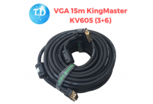 Cáp VGA 15m KingMaster KV605 (3+6) FullHD sắc nét  - Hãng phân phối