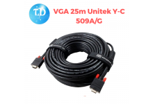 Cáp VGA 25m Unitek Y-C 509A/G Sắc nét - Hãng phân phối