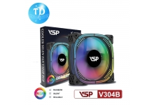 Fan Case 12cm VSP V304B Tự chuyển LED ARGB - Hàng chính hãng VSP phân phối
