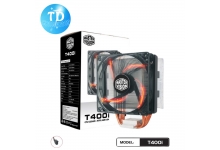Tản nhiệt CPU T400i [ĐEN] LED (Tản khí 4 ống đồng, 1 Fan 12cm, Full Socket Intel) - Hàng chính hãng VSP phân phối