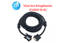 Cáp VGA 5m KingMaster KV603 (3+6) FullHD sắc nét - Hãng phân phối