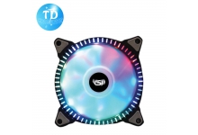 Fan Case 12cm VSP V208 Tự chuyển LED ARGB (không đồng bộ Hub) - Hàng chính hãng VSP phân phối