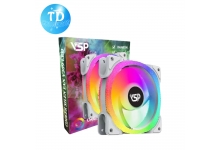 Fan Case 12cm VSP V309 [TRẮNG] LED RGB (không đồng bộ Hub) - Hàng chính hãng VSP phân phối