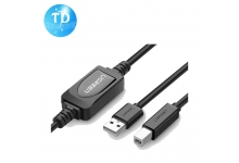 Cáp máy in USB 10m Ugreen 10374 có IC khuếch đại chính hãng