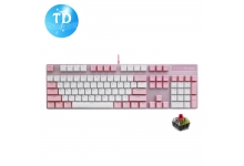 Bàn phím Cơ có dây Rapoo V500 Pro Red Switch LED [TRẮNG HỒNG] - Hàng chính hãng Nam Thành phân phối