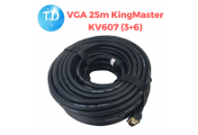 Cáp VGA 25m KingMaster KV607 (3+6) FullHD sắc nét - Hãng phân phối