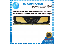 Ram Desktop 8GB TeamGroup Elite Plus DDR4 Bus 3200Mhz (TPD48G3200HC22BK) (Tản nhiệt) - Hàng chính hãng Viễn Sơn phân phối