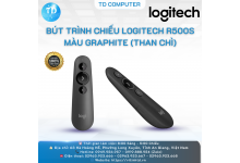 Bút Trình Chiếu Logitech R500s – Kết Nối Bluetooth & USB, Màu Than Chì - Hàng chính hãng