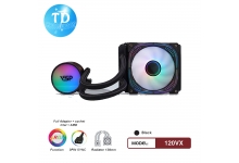 Tản Nhiệt Nước VSP Heatsink CPU Cooler 120VX [ĐEN] LED ARGB - Hàng chính hãng VSP phân phối