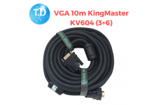 Cáp VGA 10m KingMaster KV604 (3+6) Full HD sắc nét - Hãng phân phối