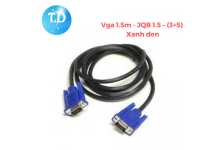 Cáp VGA 1.5m - JQB 1.5 – (3+5) xanh đen New VMSC1.5