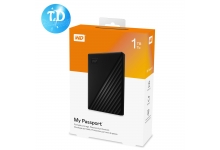 Ổ cứng di động Western Digital My Passport 1TB USB 3.2 (WDBYVG0010BBK) - Đen