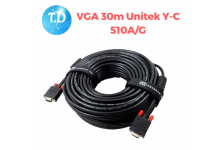 Cáp VGA 30m Unitek Y-C 510A/G Sắc nét - Hãng phân phối