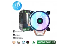 Tản nhiệt CPU VSP V620 PRO PLUS [ĐEN[ LED ARGB (Tản khí 4 ống đồng, 1 Fan 12cm, Full Socket) - Hàng chính hãng VSP phân phối
