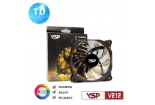 Fan Case 12cm VSP V212 Tự chuyển LED RGB (không đồng bộ Hub) - Hàng chính hãng VSP phân phối