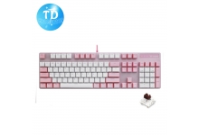 Bàn phím Cơ có dây Rapoo V500 Pro Brown Switch LED [TRẮNG HỒNG] - Hàng chính hãng Nam Thành phân phối