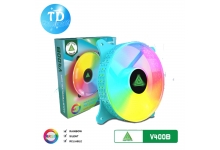 Fan Case 12cm VSP V400B [XANH] Tự chuyển LED ARGB - Hàng chính hãng VSP phân phối