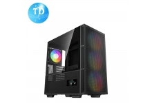 Vỏ máy tính Case Deepcool CH560 [ĐEN] sẵn 4 Fan LED ARGB Gaming Kính cường lực (Mini-ITX/ Micro-ATX/ ATX/ E-ATX) - Hàng chính hãng Viễn Sơn phân phối