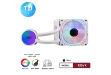 Tản Nhiệt Nước VSP Heatsink CPU Cooler 120VX [TRẮNG] LED ARGB - Hàng chính hãng VSP phân phối