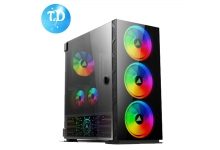 Thùng máy tính VSPTECH Gaming FA401 (Tặng 4 Fan LED RGB/ LED Cover Nguồn)