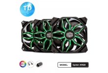Fan Case 12cm VSP Spider Full Tự chuyển Full LED ARGB (1 Hub + 3 Fan) - Hàng chính hãng VSP phân phối